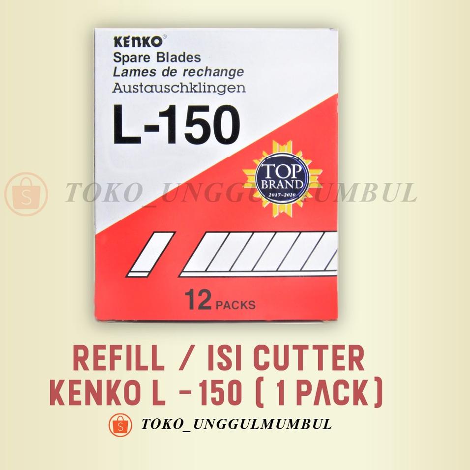 

Grosir Populer Isi Cutter Kenko | Ukuran Besar L-150 | Isi 12 Tubes