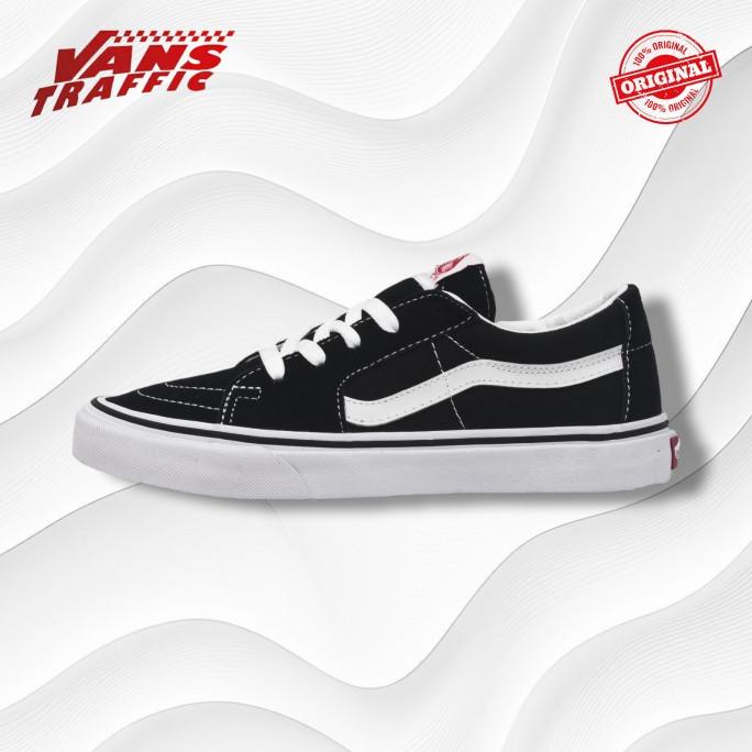 Vans SK8 Low Classic Black & White Original Sepatu Vans
