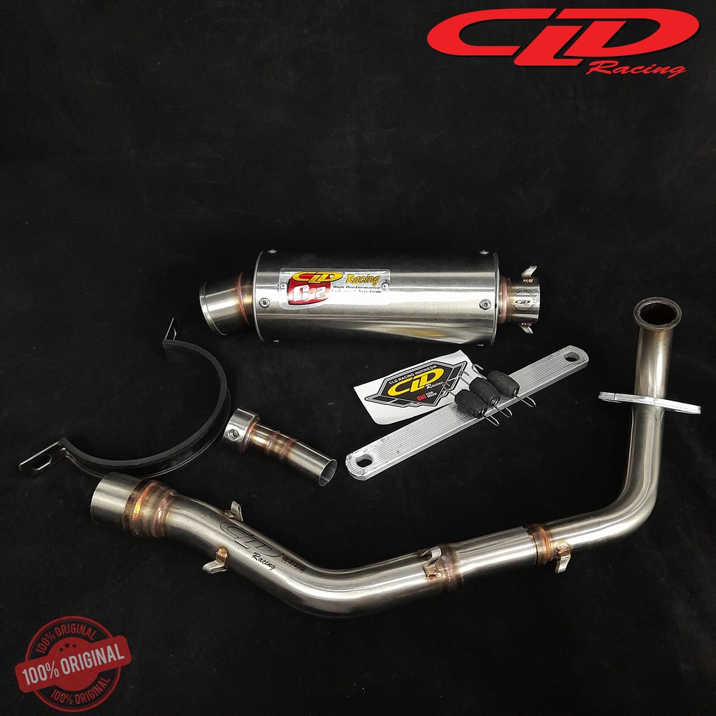 KNALPOT CLD TYPE C2 BULAT C2 OVAL GENIO BEAT DELUXE SCOOPY 2021