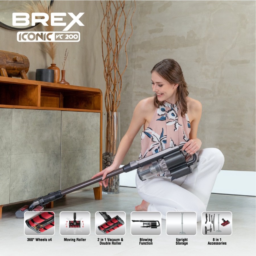 BREX Cordless Vacuum Cleaner 3in1 VC200 Tanpa Kabel