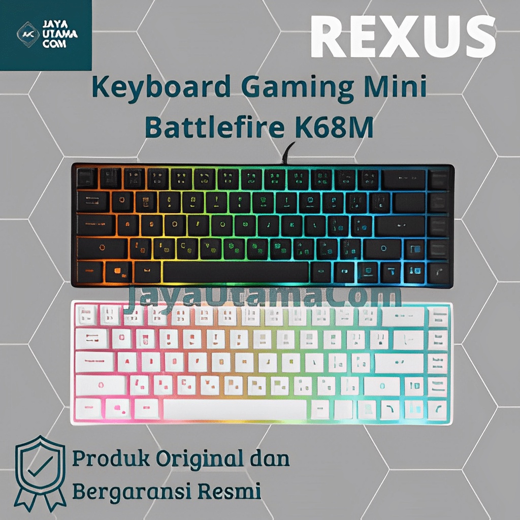 Rexus Keyboard Gaming Mini Battlefire K68M Original