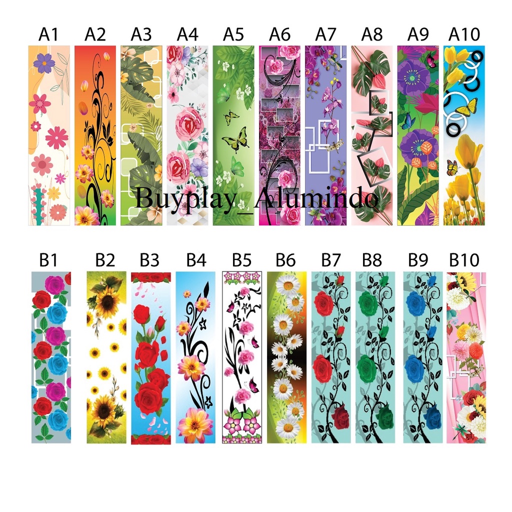 Stiker Kaca /Sticker Kaca Lemari Aneka Motif