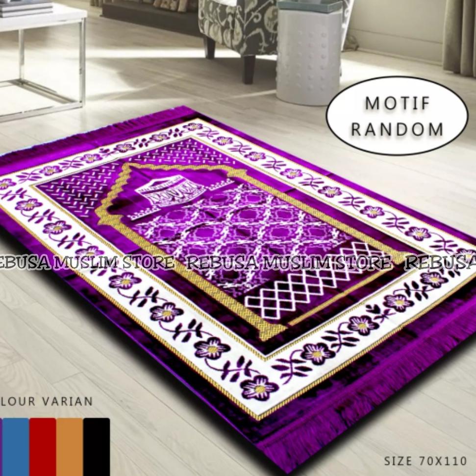 TERPERCAYA Sajadah Turki Ukuran 110x70cm / Sajadah Bulu Lembut / Sajadah Tebal Premium / Sajadah Tur
