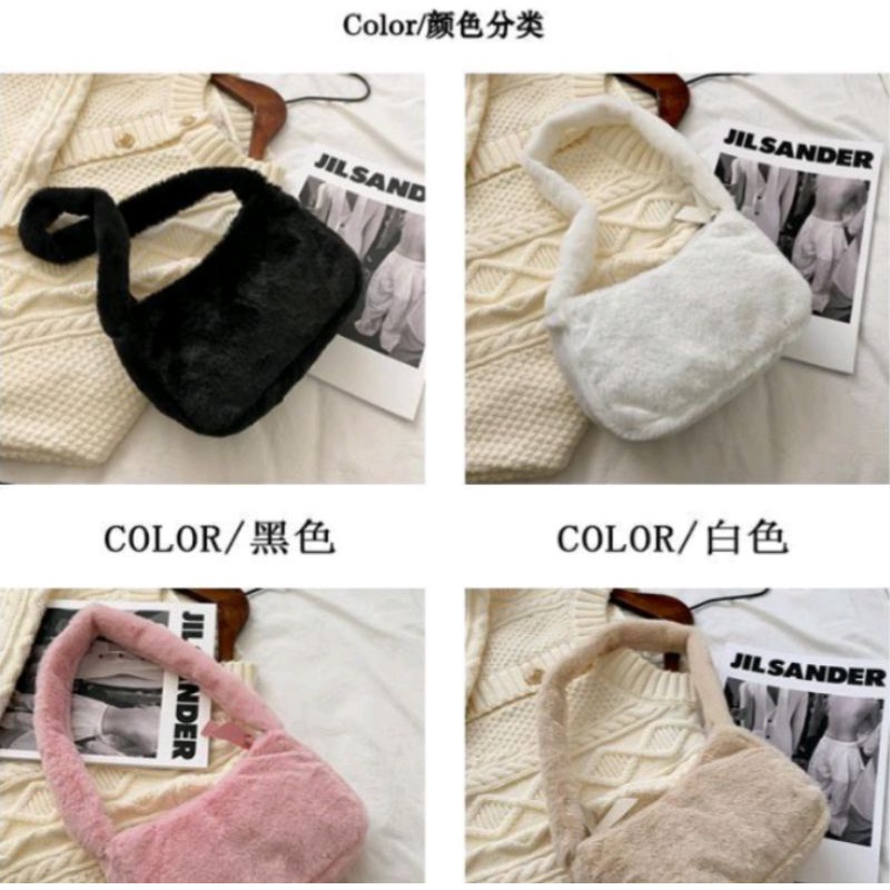 (COD) Tas TOTE Bulu | Tas Selempang Wanita | Tas korean style