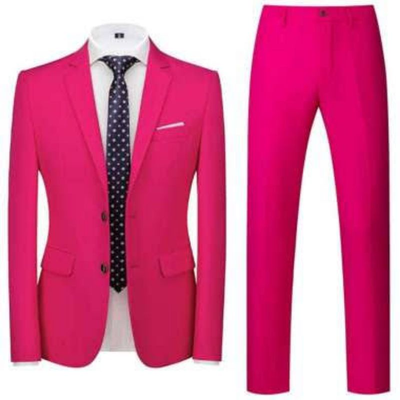 SATU SET JAS PRIA FORMAL SLIMFIT CELANA KANTOR BAHAN HIGH TWIS
