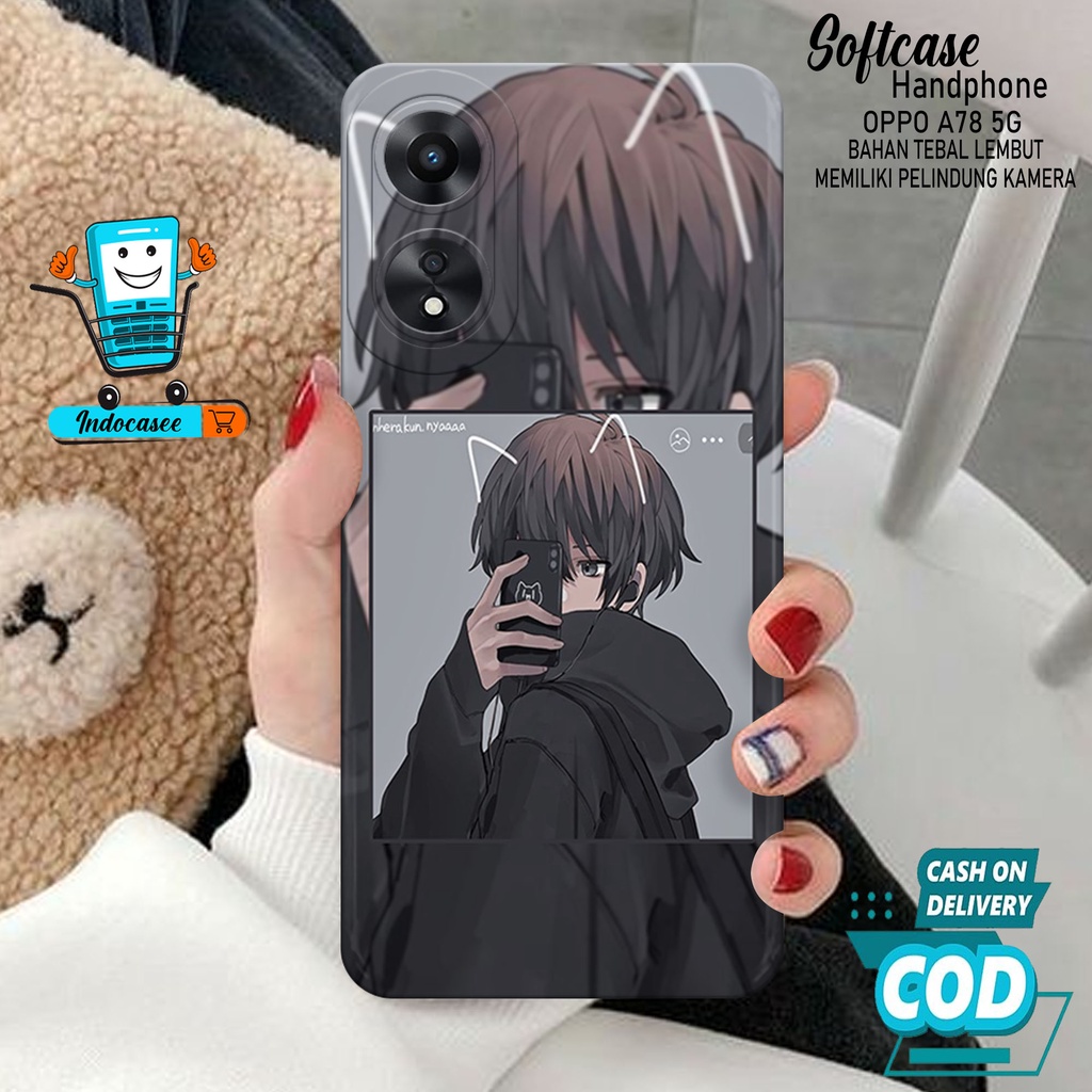 Case Hp OPPO A78 5G - Softcase OPPO A78 5G Terbaru - Casing OPPO A78 5G - Kesing OPPO A78 5G - Silik
