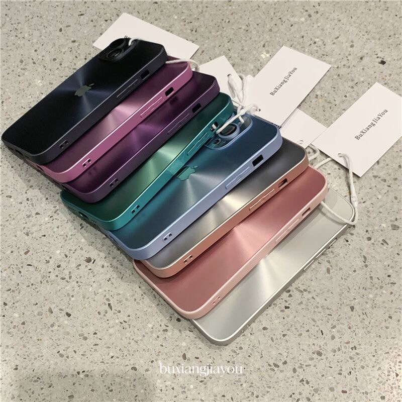 Aurora anti Sidik Jari Tekstur Lengan Silikon Cocok Untuk iPhone 14 Pro Max 13 Pro Max 12 Pro Max Dengan Pelindung Lensa iPhone 11 Pro Max Casing anti slip