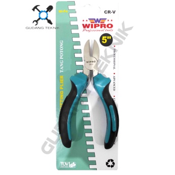 Tang Potong Diagonal CHROME Ukuran 5&quot; 6&quot; 8&quot; WIPRO / Diagonal Cutting Pliers Tang Pemotong Diagonal 5 6 8 Inch WIPRO