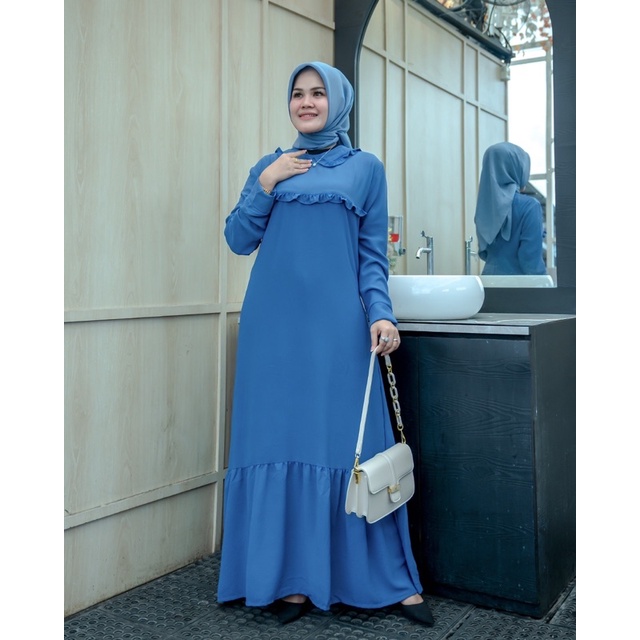 JOSHIN Vega Gamis Crinkle Airflow - Gamis Longdress Hijab