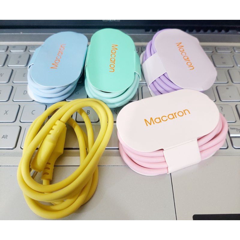 Kabel Data MACARON Real 2.1A Fast Charging Micro Usb / Tipe C