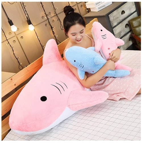 Boneka Hiu Shark Jumbo Ikea Lucu Murah Bahan Halus Dan Empuk Standar SNI