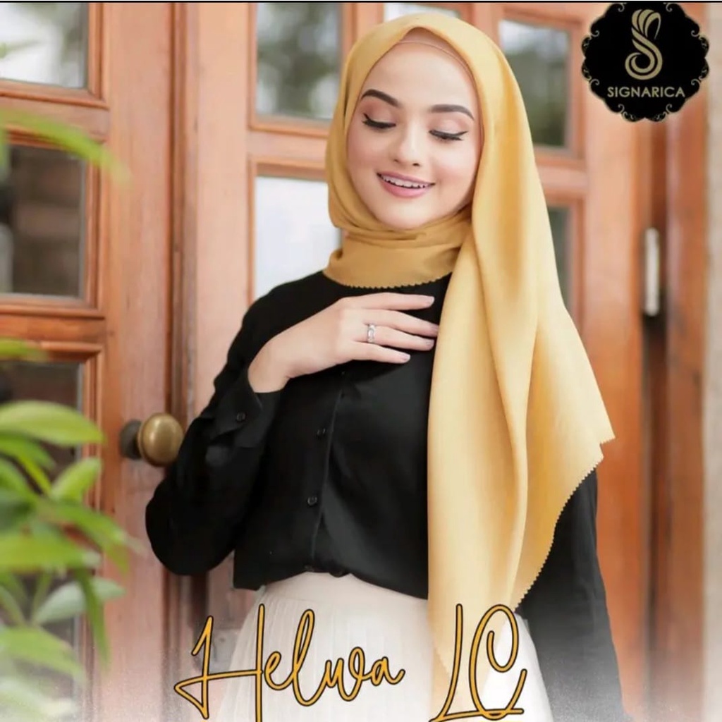 Jilbab Polos Segi Empat Lasercut Terbaru