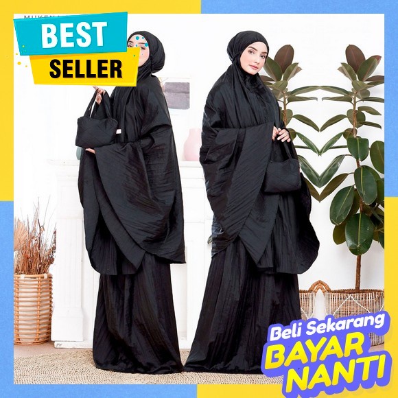 Mukena Parasut Bordir Travelling Free Sejadah | Terusan Parasut Mukena Dewasa Jumbo Terbaru 2022 Bah