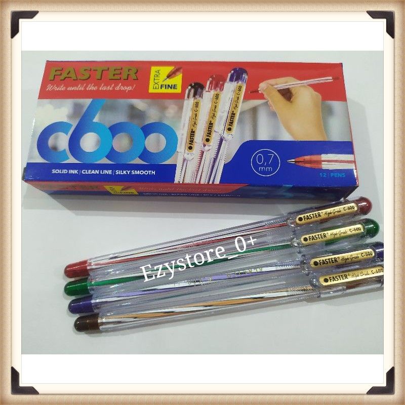 

Pulpen/Bolpen/Bolpoint Faster C 600/0.7mm