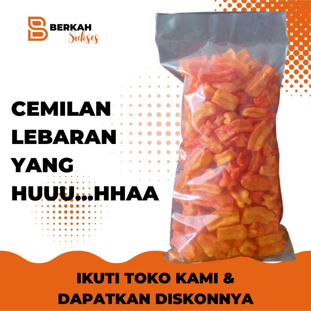 Jajan Lebaran Kiloan Grosir Kerupuk Pedas Panjang