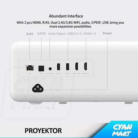 Promo Proyektor Xiaomi Mijia Laser Projector 150" Smart Android Fhd 4K Streethuupsstore