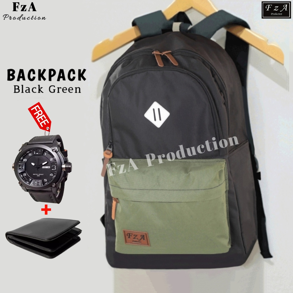 FzA Official - Tas Ransel Gendong Laptop Distro Sekolah Kuliah Pria Wanita Backpack Murah Original Tas Punggung Laptop