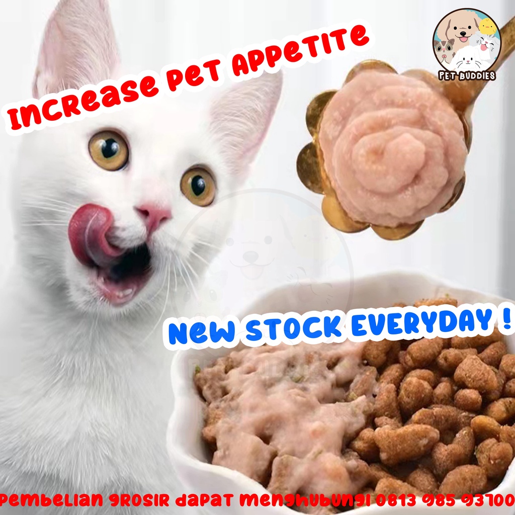 Fattening Pet Strip Snack Kucing Penggemuk Makanan Wet Cat Food Creamy Treats