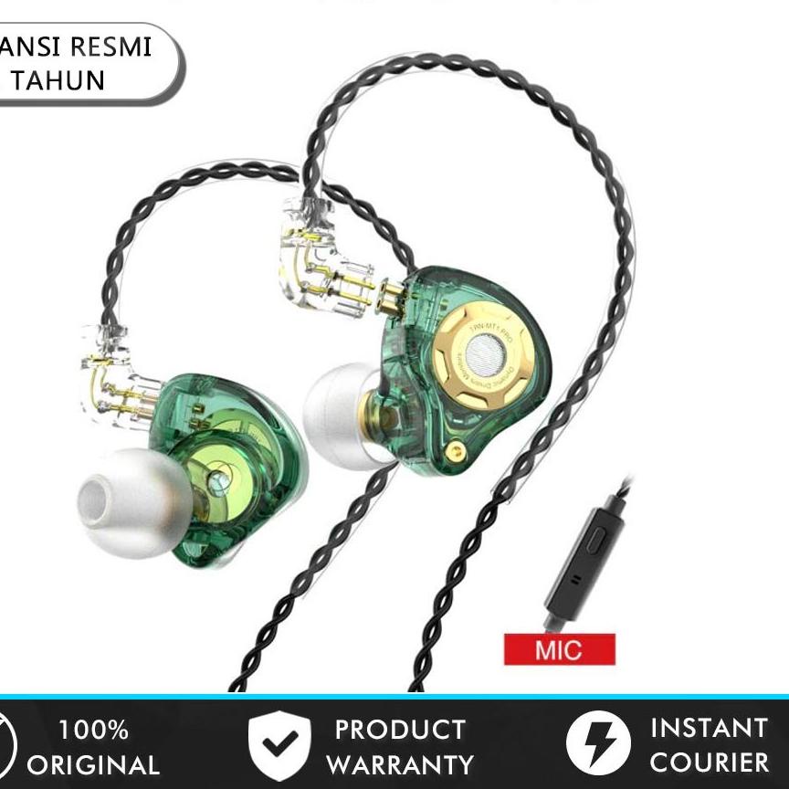 Ω TRN MT1 Pro Earphone Synamic Driver with Noise Reduction Sport Gaming Earphone Headset Gaming Bass