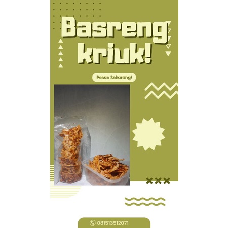 

Basreng viral / Basreng Kriuk Extra Pedas 100gram