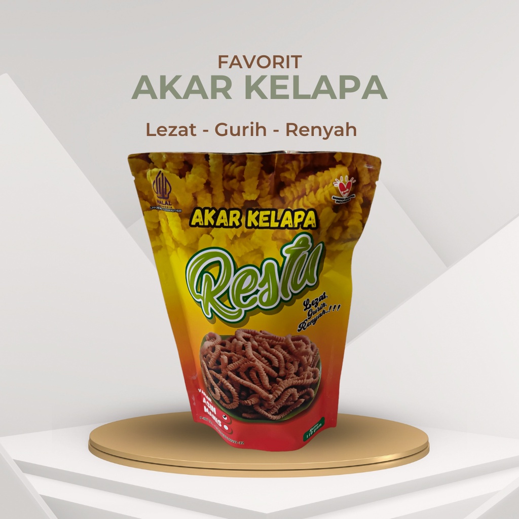 

Cemilan Makanan Ringan Akar Kelapa RESTU Asli Purbalingga