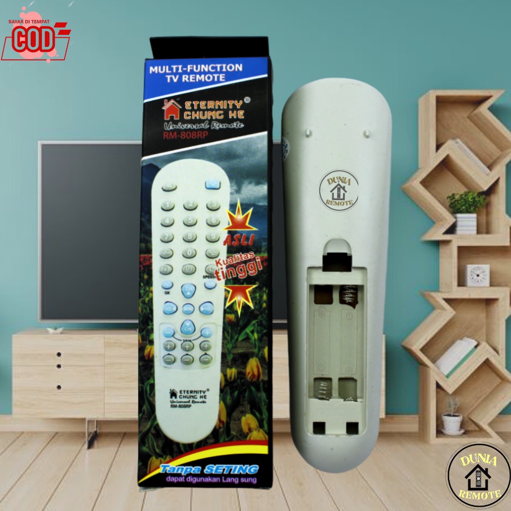 Remot Remote Multi Tabung Khusus Cina Type CH-808RP(Hitam)