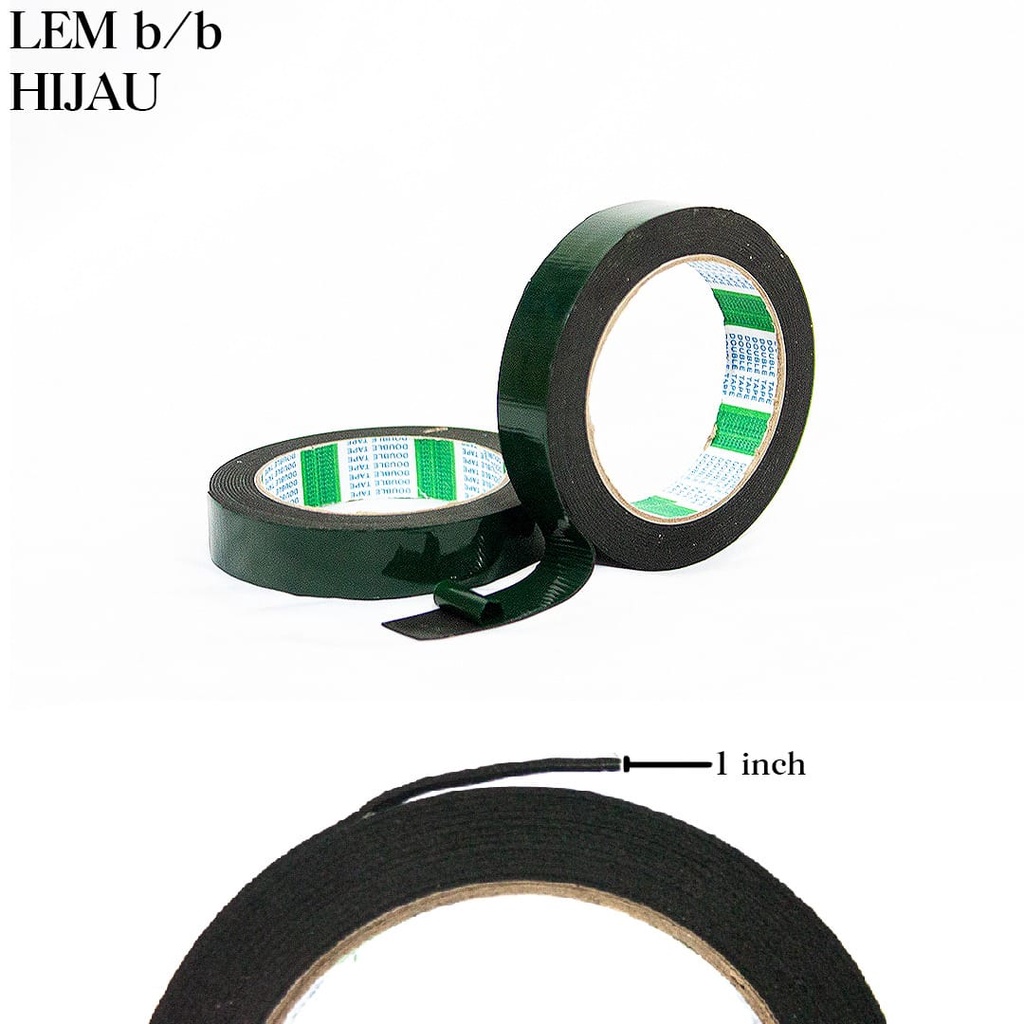

Lem / Double Tape BB Hijau