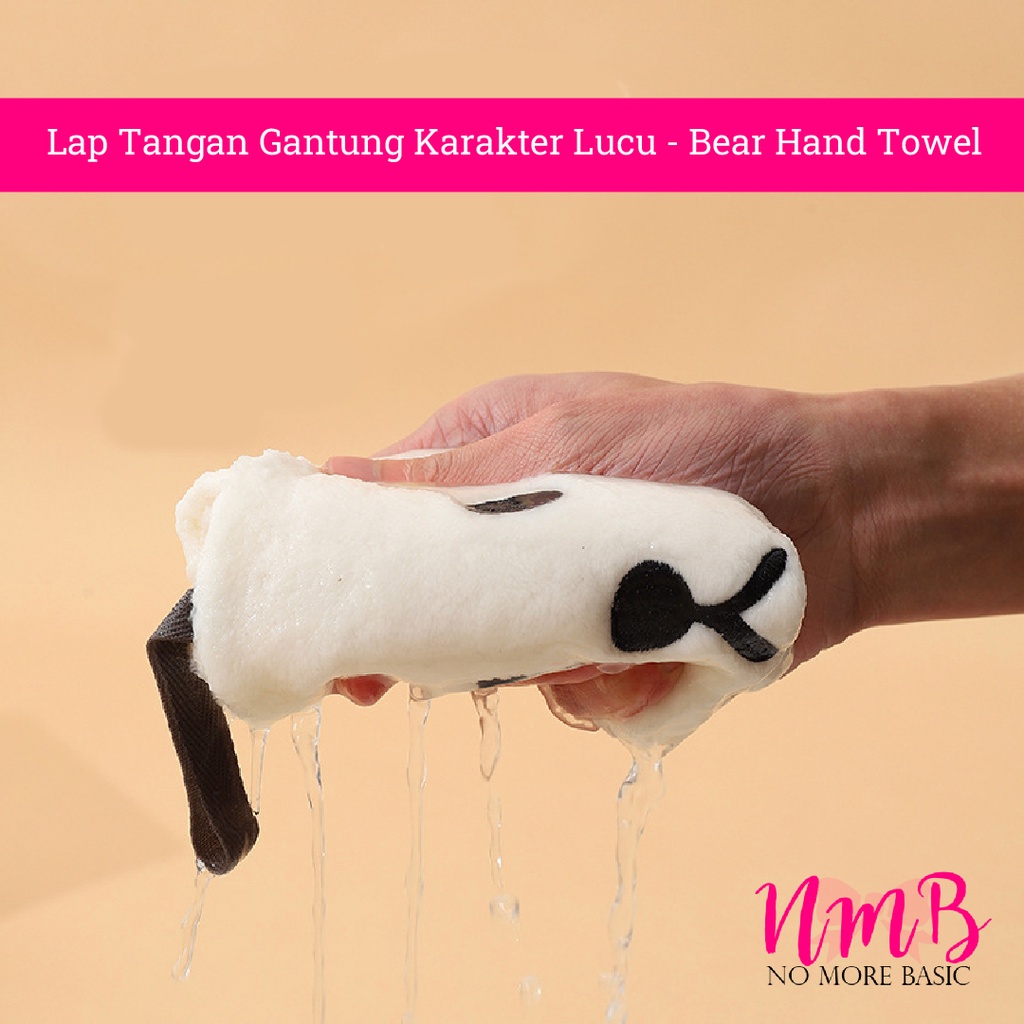 Lap tangan gantung karakter beruang bebek lucu - Bear Hand Towel