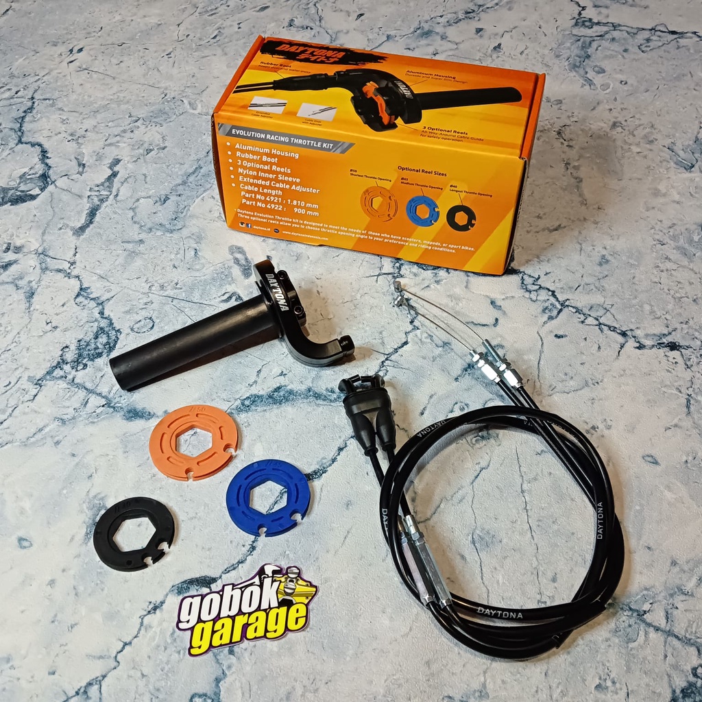 GAS SPONTAN DAYTONA EVOLUTION 2 KABEL GAS 1.8 METER UNIVERSAL MATIC NMAX AEROX LEXI