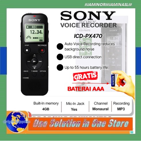 Voice Recorder Sony ICD-PX470 Original