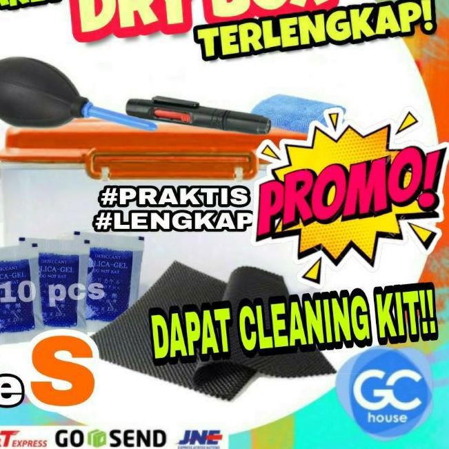 ⅎ [ size S ] PAKET DRY BOX SET  Kamera Lengkap Cleaning KIT Mirrorless Drone GoPro DSLR size KECIL ▲