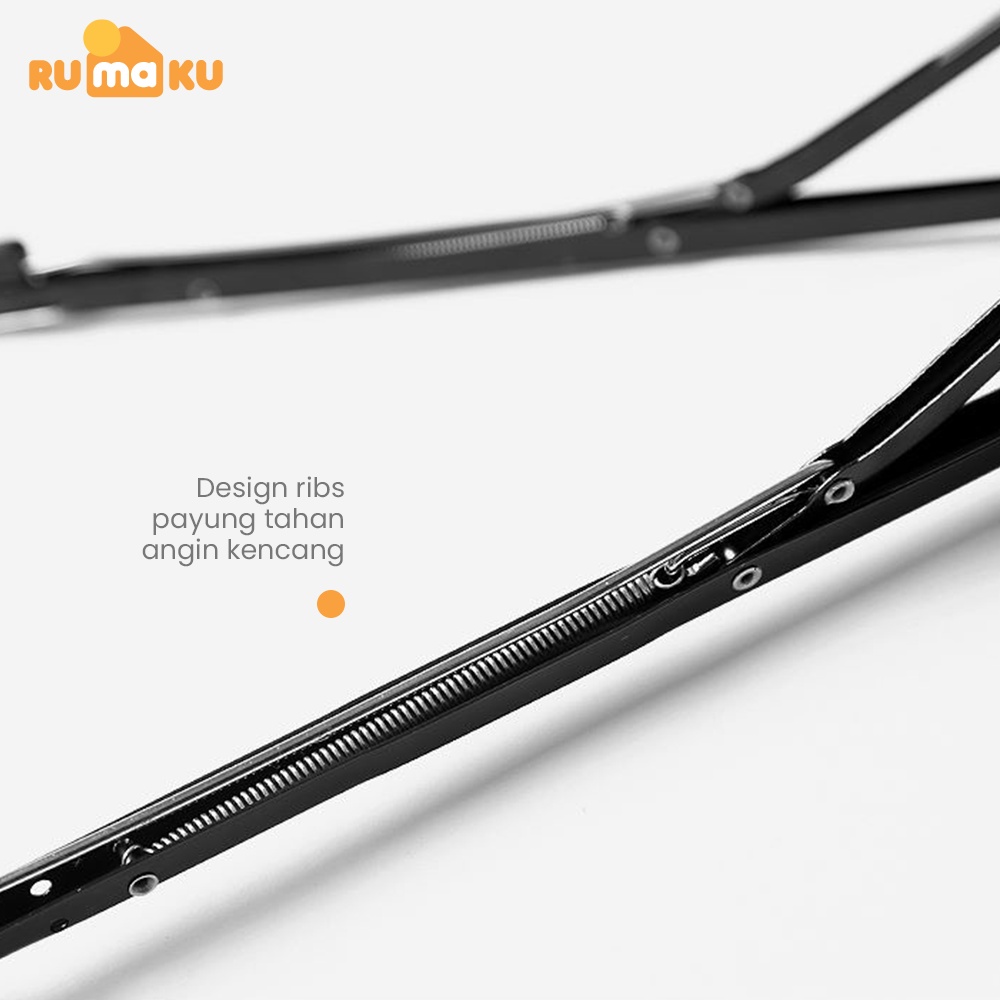 Rumaku Payung Lipat Polos Otomatis Buka Tutup Anti UV Lipat Tiga Premium Quality
