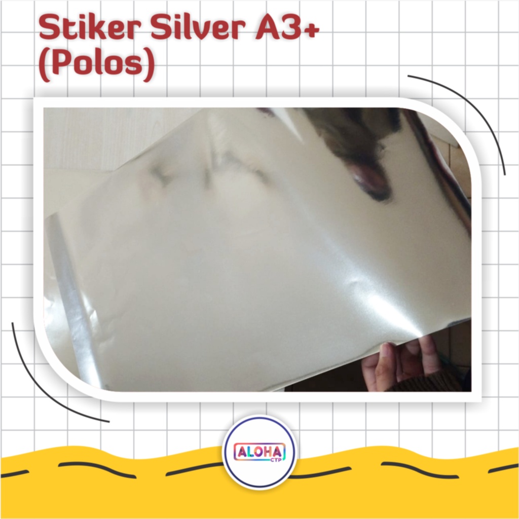 

Ready Bahan Stiker Silver A3+ (32,5 x 48,5 cm) Camel Tanpa Cetak Tanpa Cutting