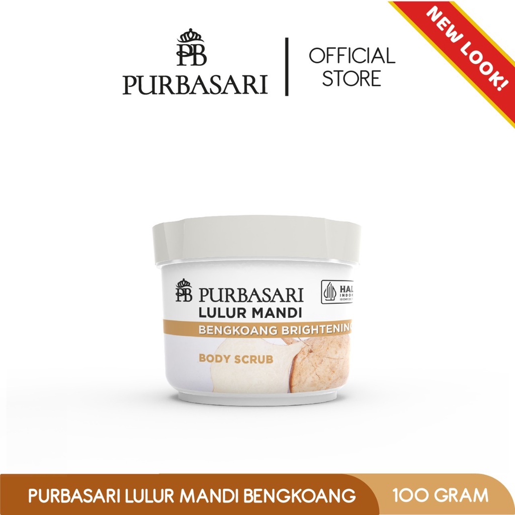 PURBASARI LULUR MANDI 100GR/ LULUR PEMUTIH DAN PELEMBAB KULIT PURBASARI BENGKOANG BRIGHTENING VIT E GREEN TEA ALOEVERA ZAITUN SUSU PUTIH MUTIARA HABBATUSSAUDA COFFEE MILK SAKURA GLOW LULUR PURBASARI