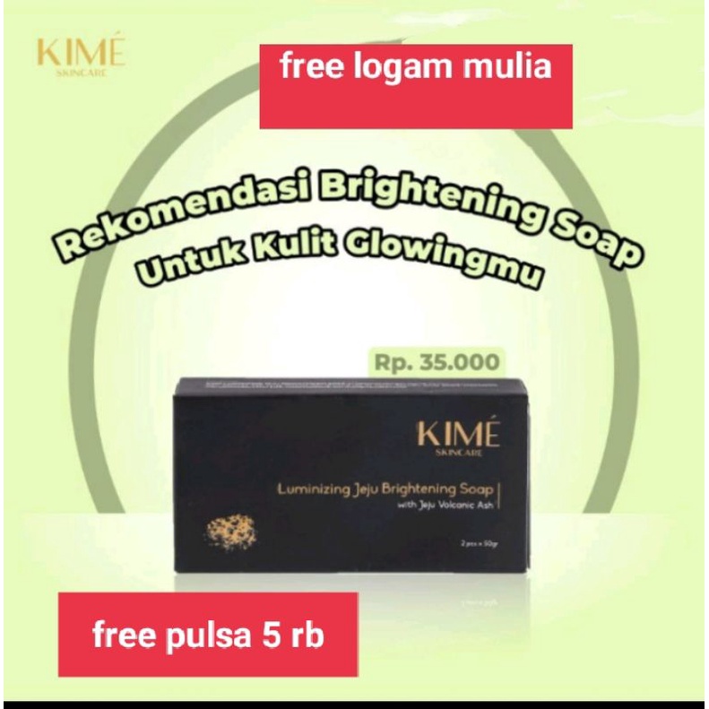 (BISA COD) SABUN KIME SKINCARE#KIME BRIGHTENING SOAP ORIGINAL#BPOM