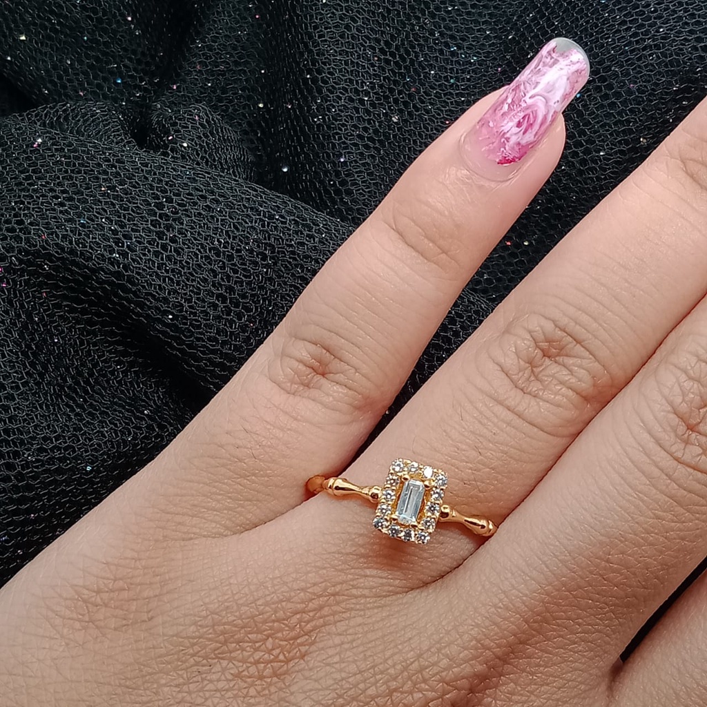 Cincin emas 17K - 2.35 Gr Kadar 750 - 4545