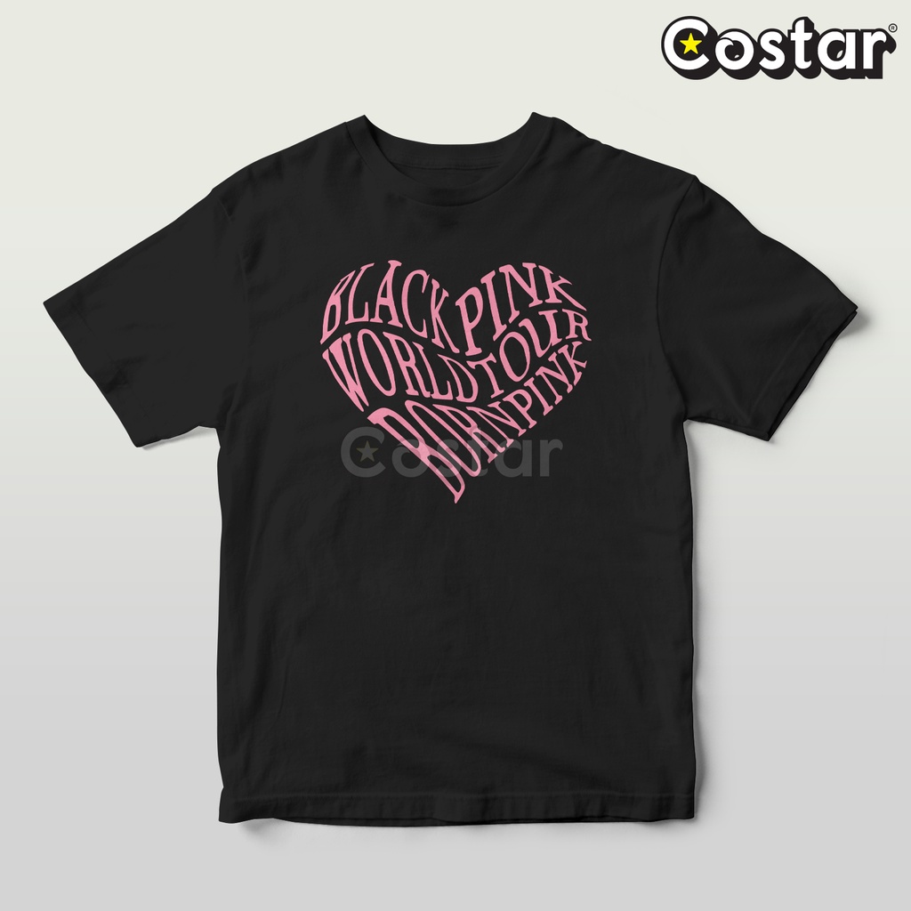 Kaos Costarstore - Love Word Black Pink Tour - Black Pink