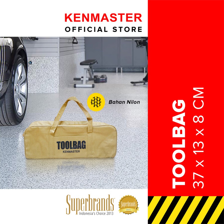 Kenmaster Tool Bag Coklat - Tas Perkakas Alat Tukang