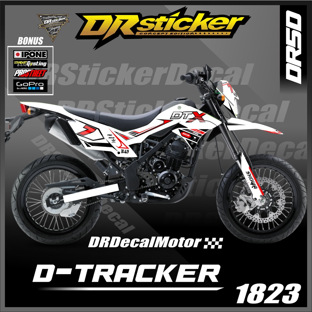 decal d tracker decal klx dtracker motor custom stiker motor d tracker stiker decal d-tracker