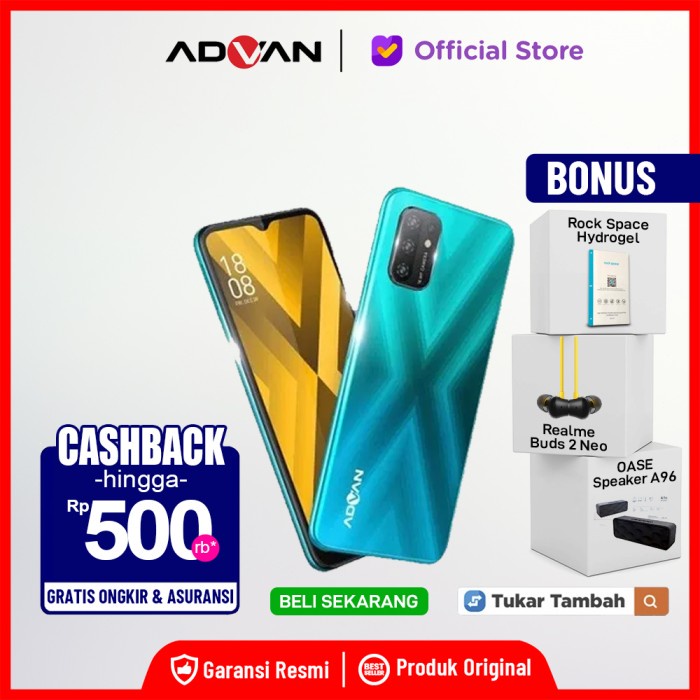 Advan G9 Perfecto 4/32 GB Garasi Resmi 4 GB 32 GB Not Advan G9 - GOLD