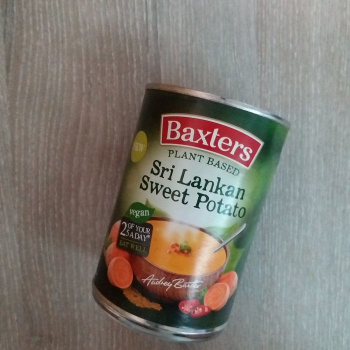 

BAXTERS SRI LANKAN SWEET POTATO SOUP PLANT BASED VEGAN CAMPBELLS SPORE