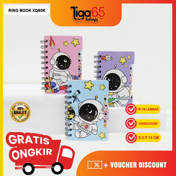 365 RING BOOK #41341 Type XQ80K Note Book Fancy Karakter / Buku &amp; Alat Tulis