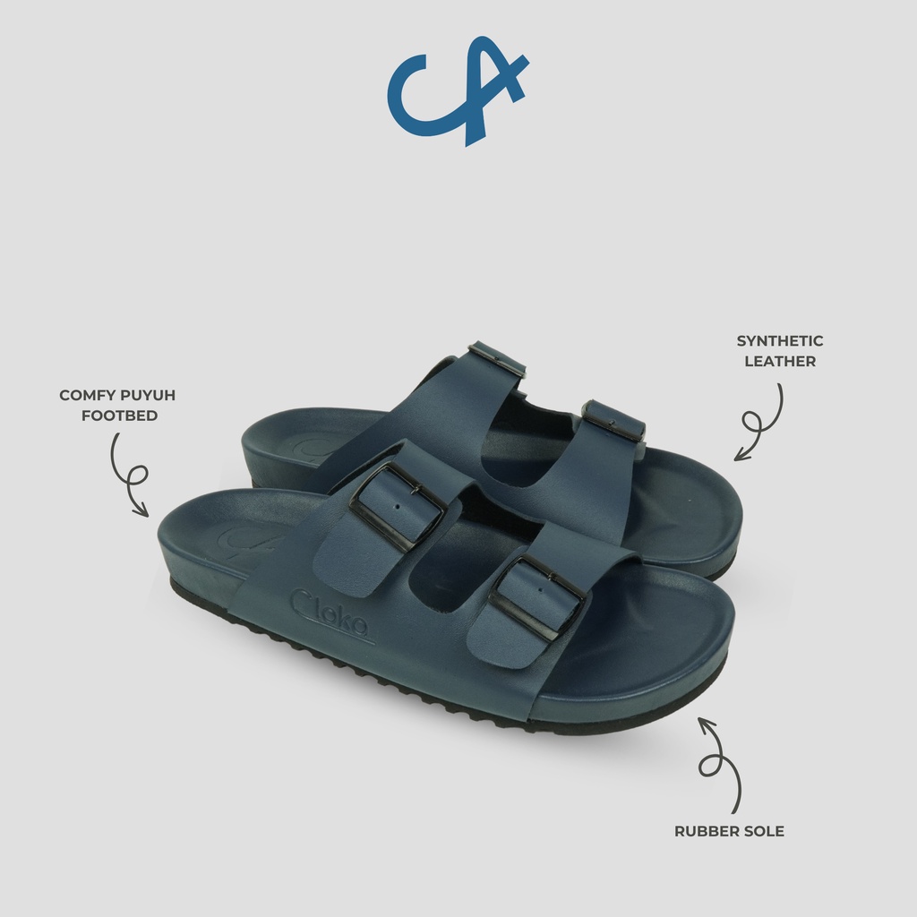 Sandal Pria Slide Distro Kasual Sendal Cowok Dewasa Original Slop Slippers Anti Slip Cloka Cossak