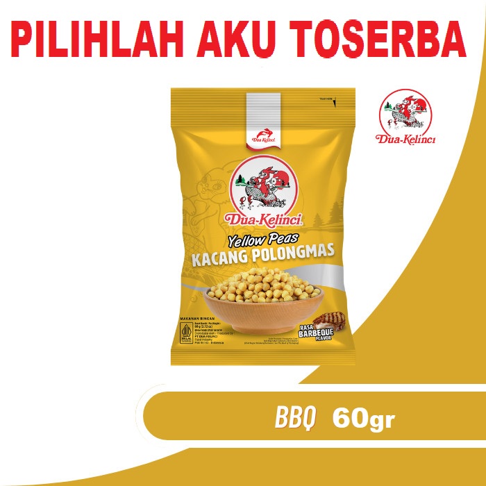 DUA KELINCI KACANG POLONG BBQ - ( HARGA PER BUNGKUS )