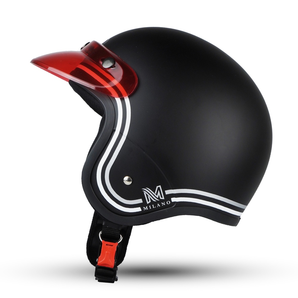 Helm Bogo Polos Helm Retro Pria Wanita SNI pet warna