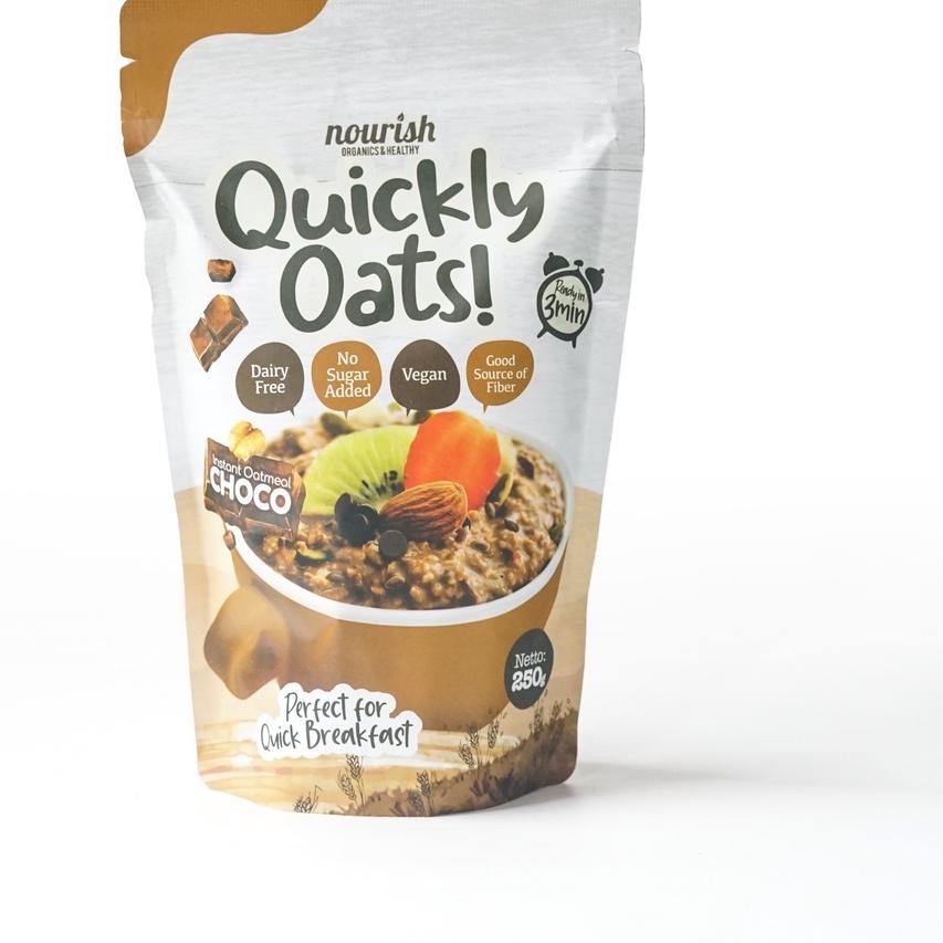 

➹ Quickly Oats! Instant Oatmeal Choco Buy 1 Get 1 Free (250gr x 2pc) ☞