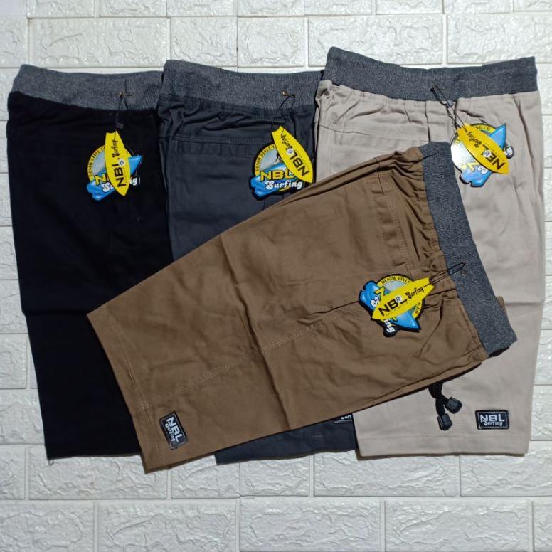 STOK TERBATAS CELANA CHINO PENDEK PRIA NBL