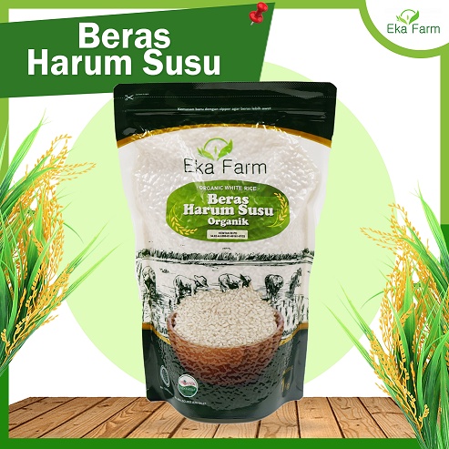 

Beras Harum Susu EKA FARM Kemasan vakum 1 Kg