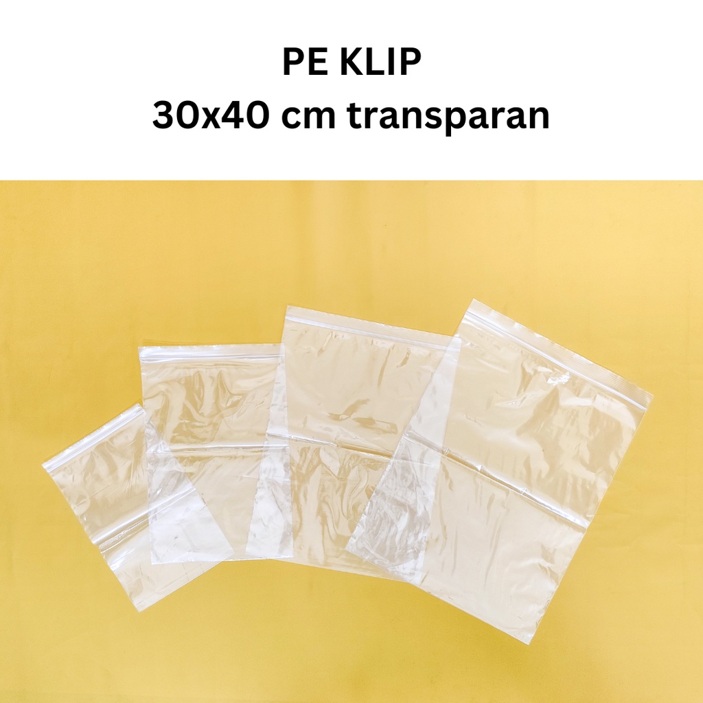 

PE klip 30x40 cm bening transparan