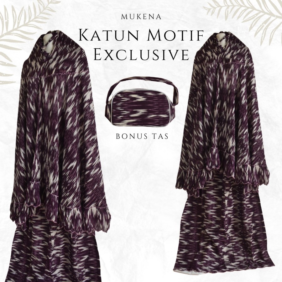 Mukena katun motif adem pola butik mukena traveling jumbo
